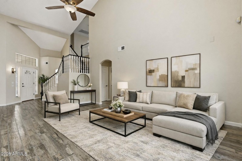 Family Room Virtual Staged