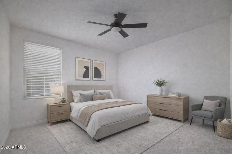 Virtual staging for guest bedroom