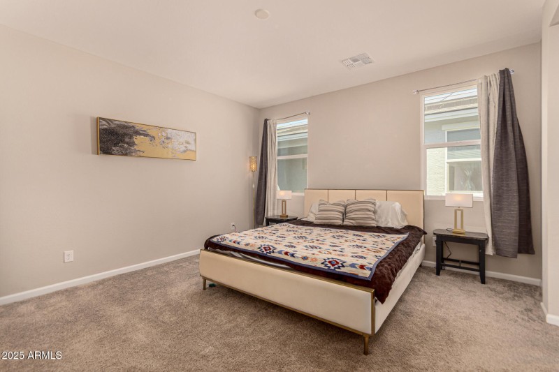 spacious primary suite