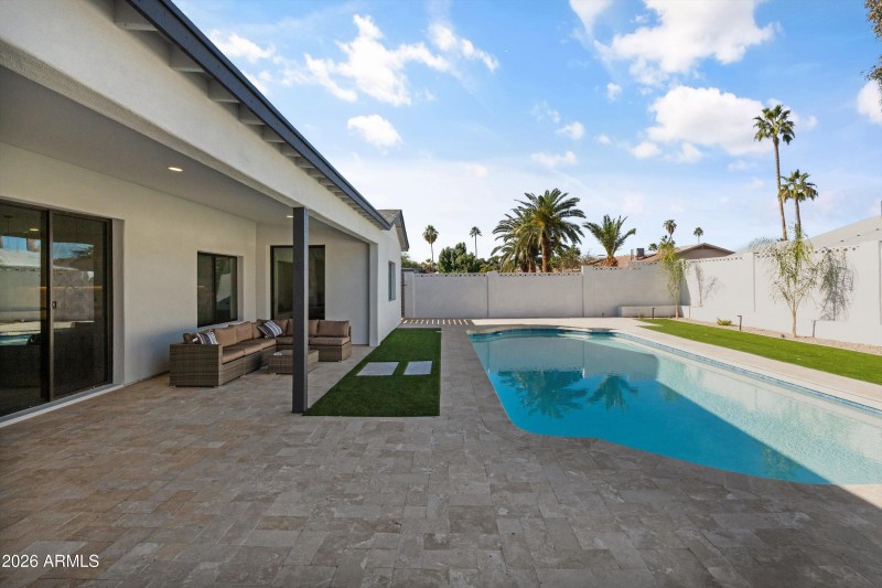 Backyard, Covered Patio and Pool