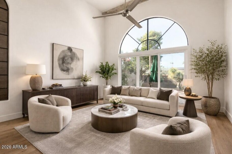 Living Room Virtually Staged