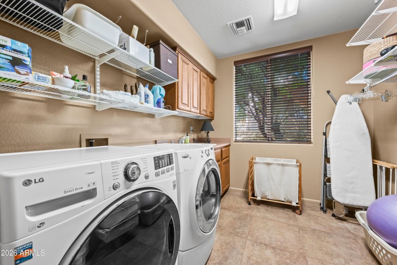 Roomy laundry room