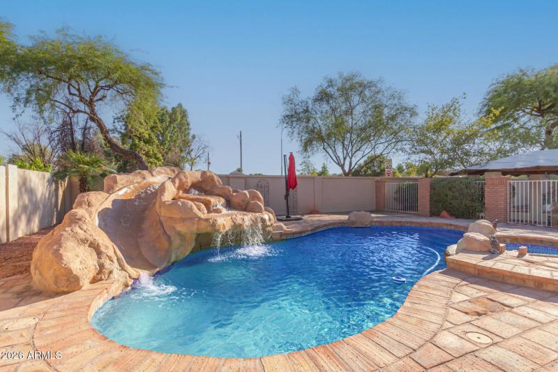 Backyard with Pool and Spa