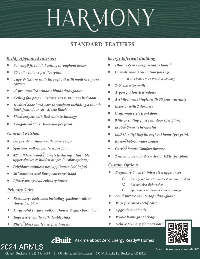 HARMONY SPECIAL FEATURES