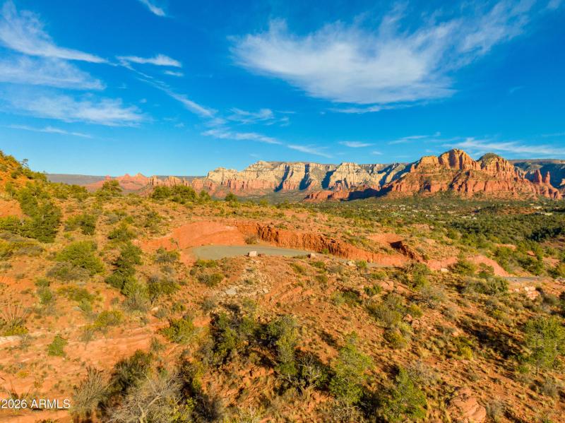 Expansive red rock views