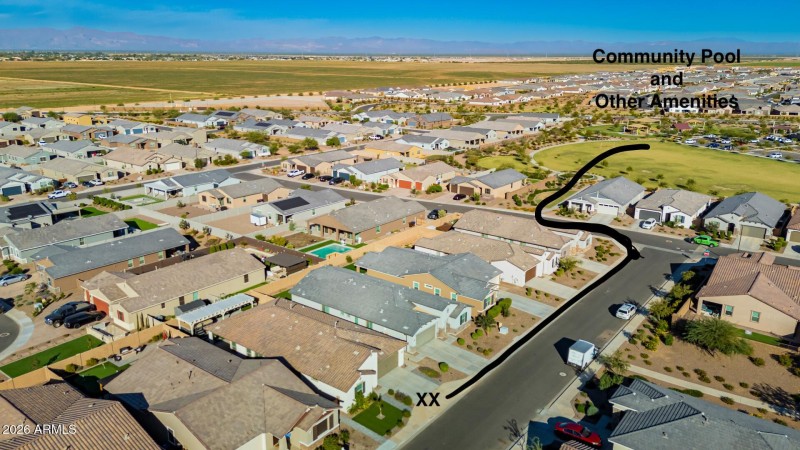 Drone Shot House to Amenities