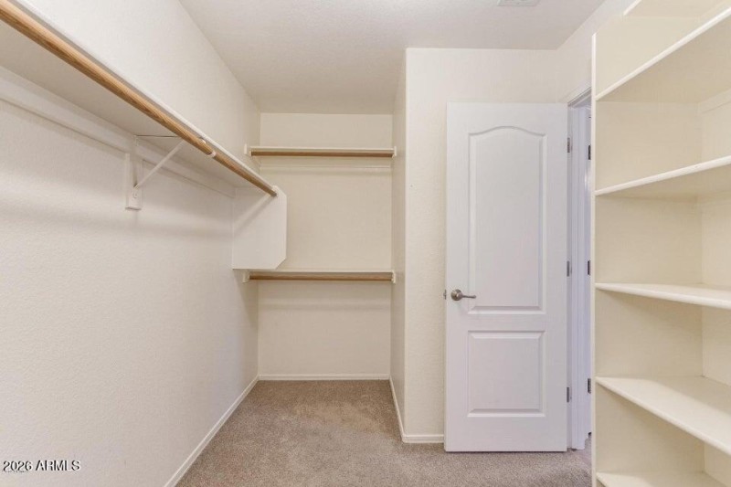 Master walk-in closet