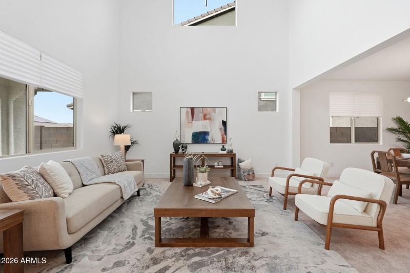 Living Room - Vaulted Ceilings!