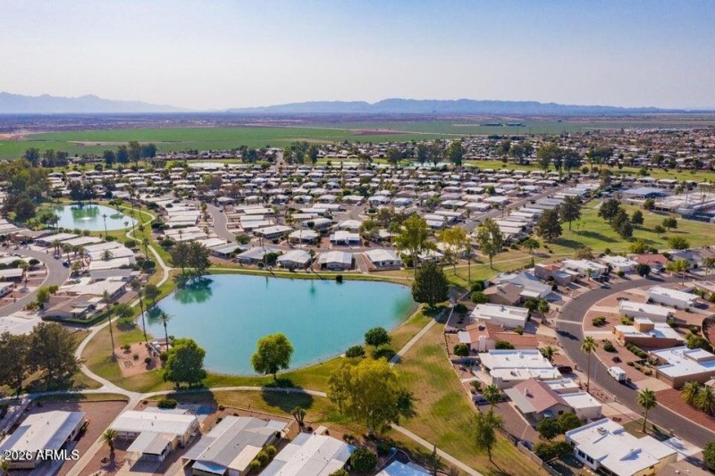 lake view wtih drone