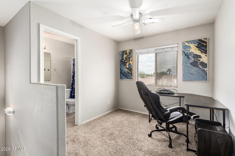 loft next to upstairs bathroom