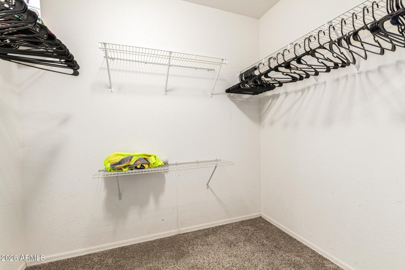 Primary walk-in closet