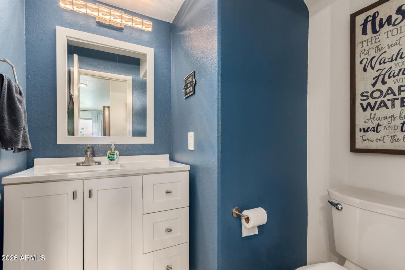 first floor half bath