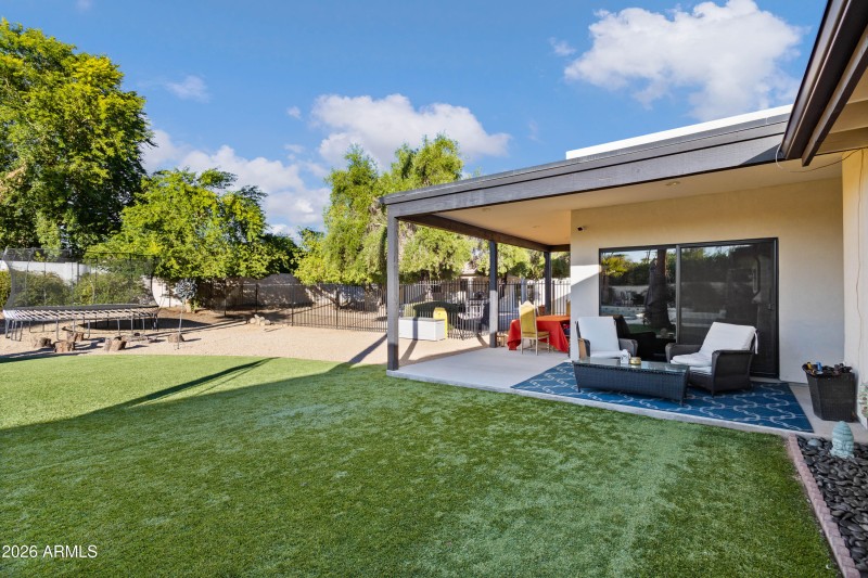 Primary patio and fire pit