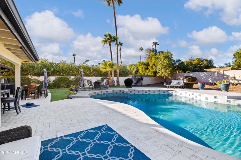 Pool facing Northwest