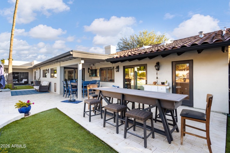 Back patio off kitchen