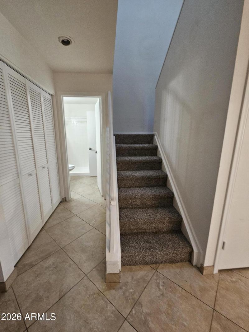 laundry downstairs and stairs access