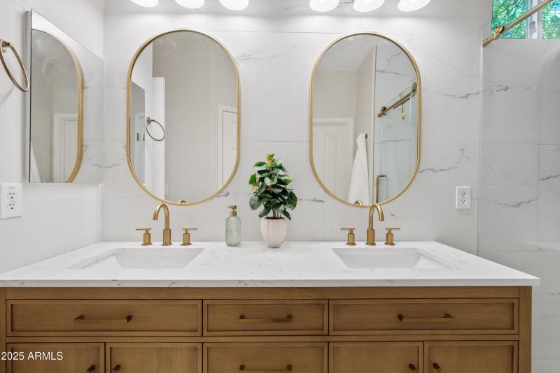 Spa-inspired remodeled bathroom