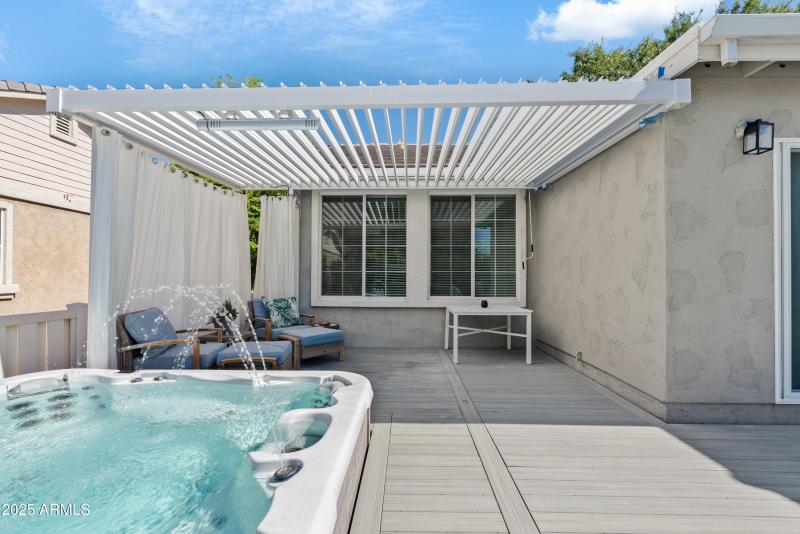 Backyard for relaxation