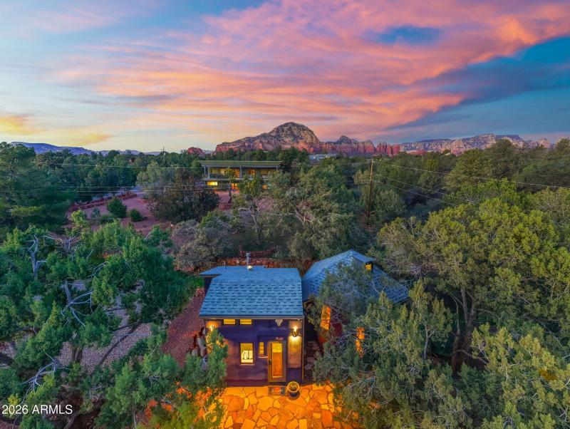 Aerial of guest house