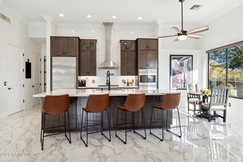 Remodeled kitchen with 10 Ft island