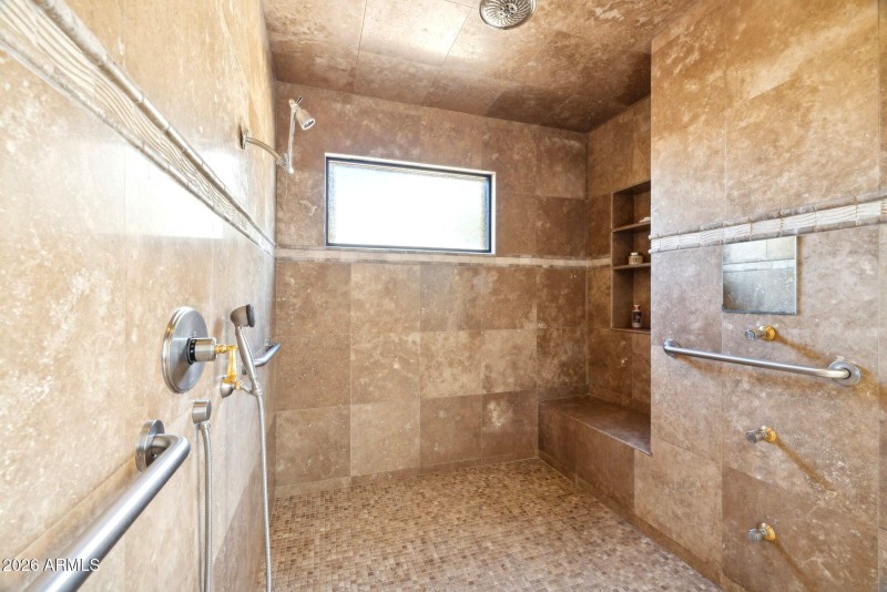 Bench and storage area