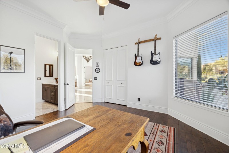 3rd bedroom being used as an office