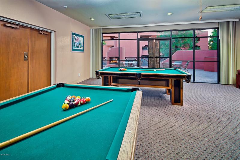 BILLIARD ROOM IN CLUBHOUSE