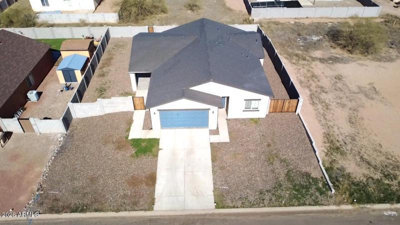 Aerial view of front