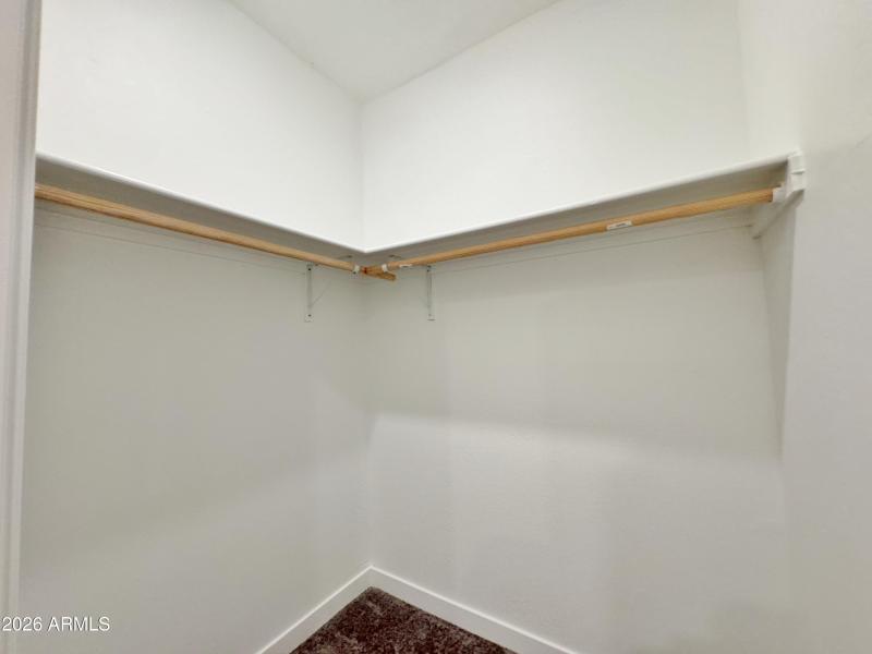 Master walk in closet