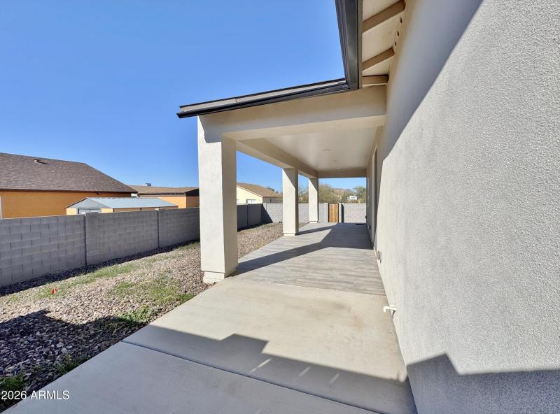 Extended covered patio