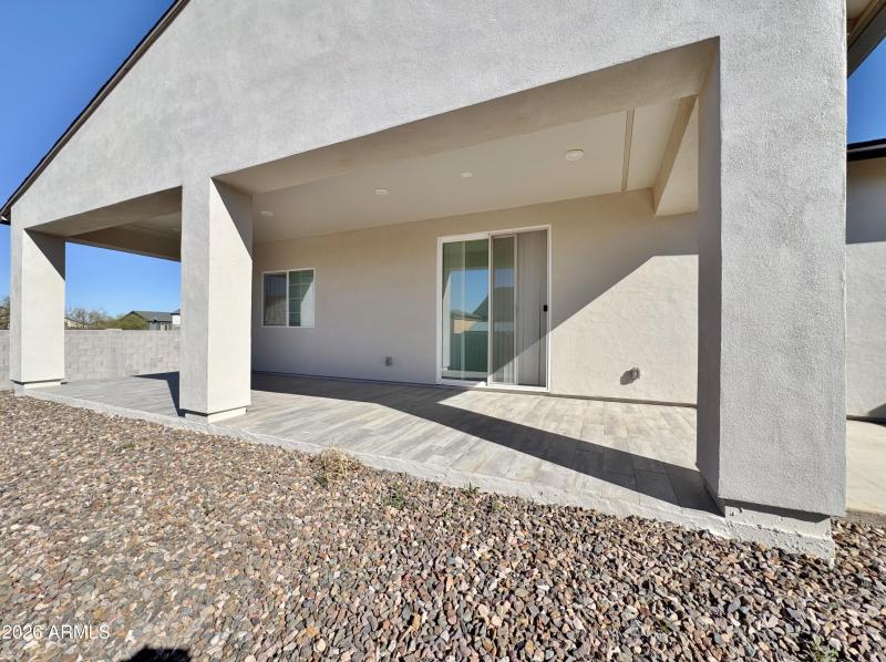 Extended covered patio