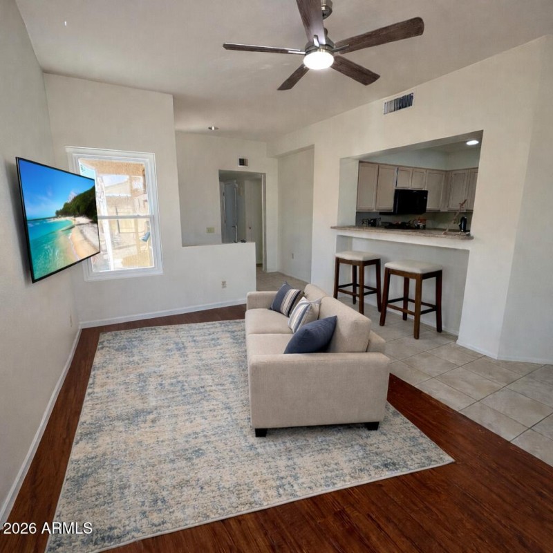 2nd TV option placement virtually staged