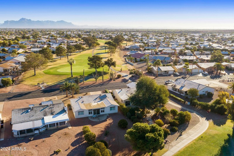 Aerial View Looking East