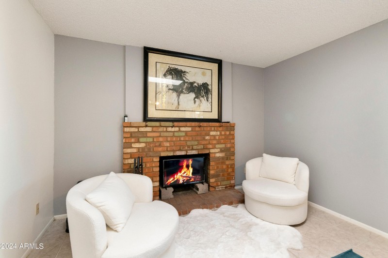 Brick Fireplace