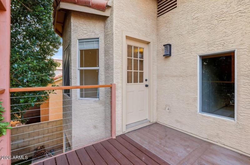 primary bedroom deck