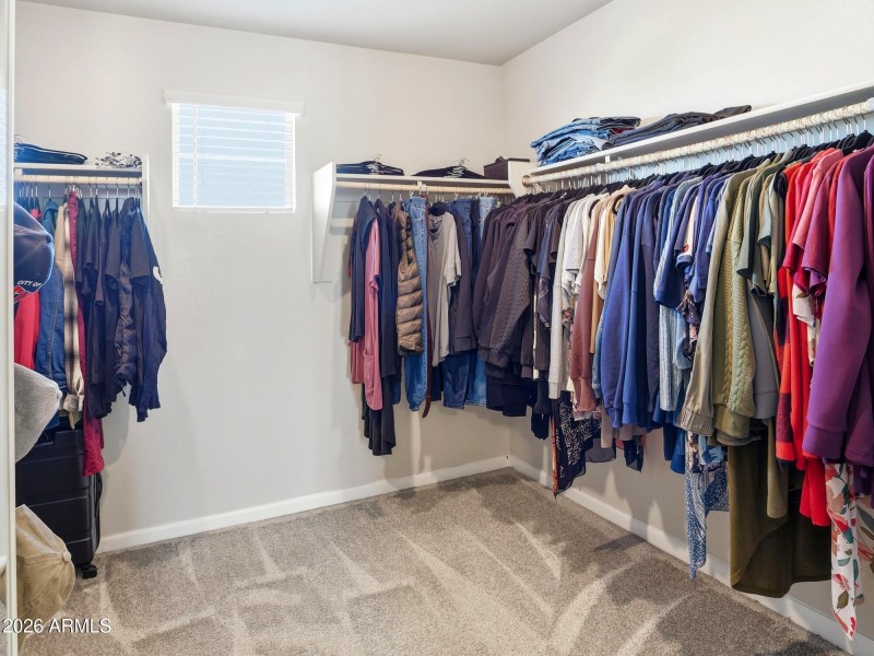 Primary Walk-In Closet | Generous Space