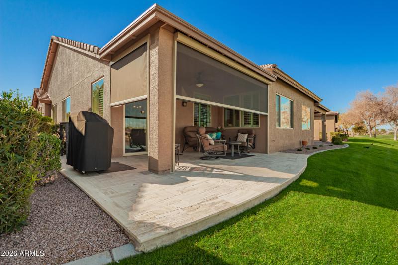 43 Covered Patio w/ Remote Screens