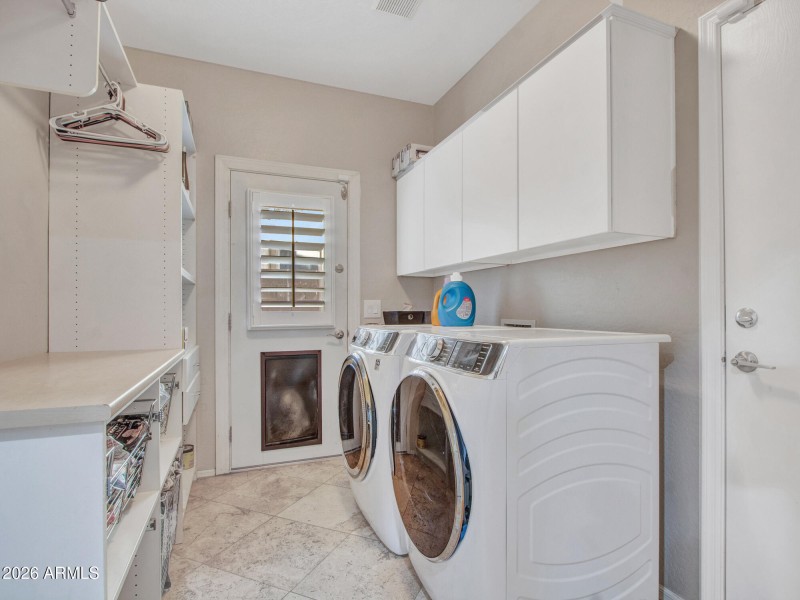 Laundry and 2 car Garage Access