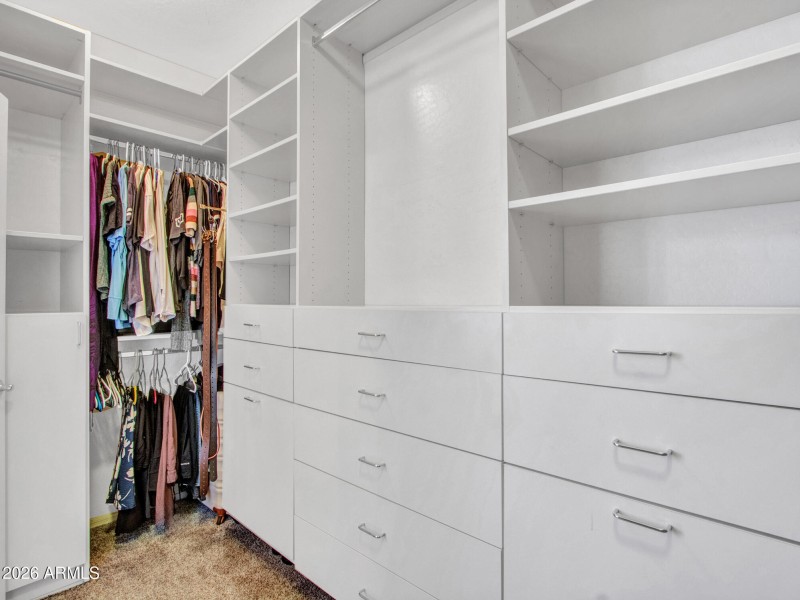 Primary walk in closet