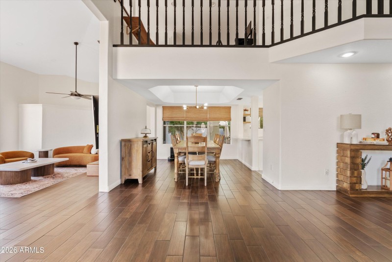 Vaulted ceiling entry