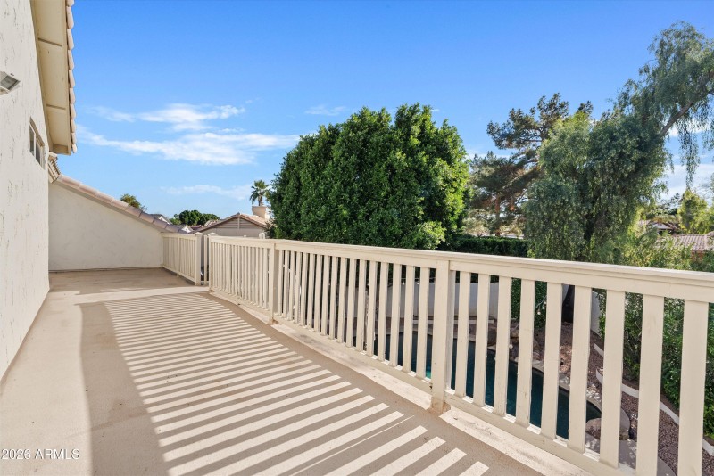 Balcony off owners suite