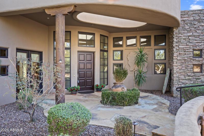 Front courtyard entry