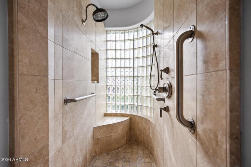 Master walk in shower