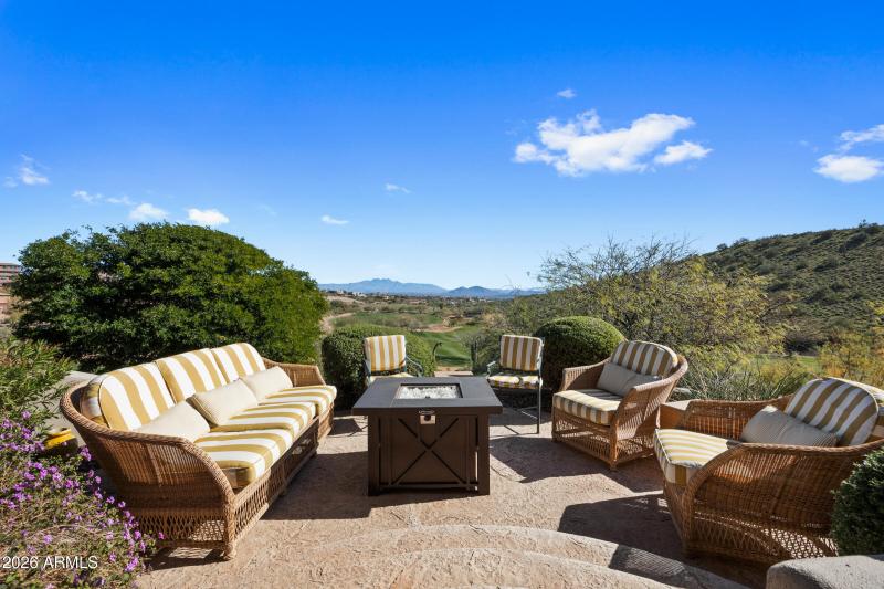 Back yard sitting area