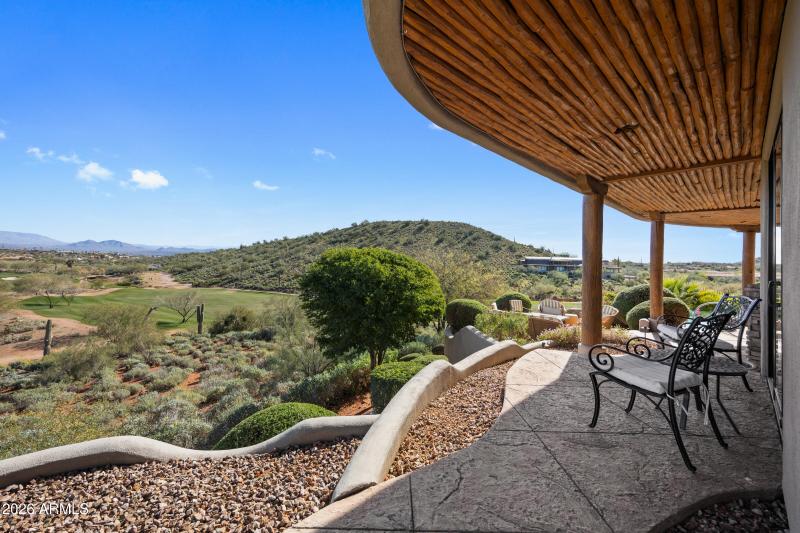 Guest bedroom patio with great views