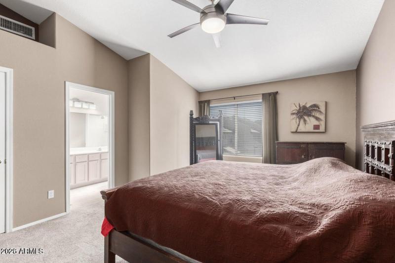 Master Bedroom, Vaulted Ceilings