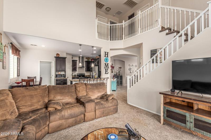 Living to Kitchen View