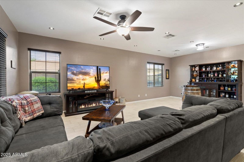 Great Room with Fireplace Feature