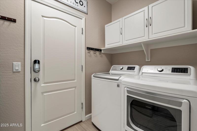 Interior Laundry with Cabinets