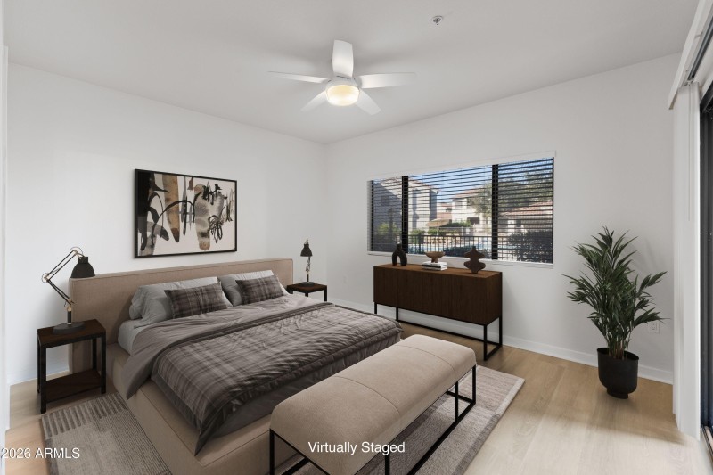 Primary Bedroom, Staged